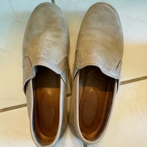 Hush Puppies women’s Beige Slip-On Loafers. Soooo comfy.